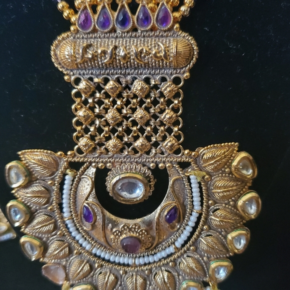 Indian jewelry necklace set - Picture 6 of 15